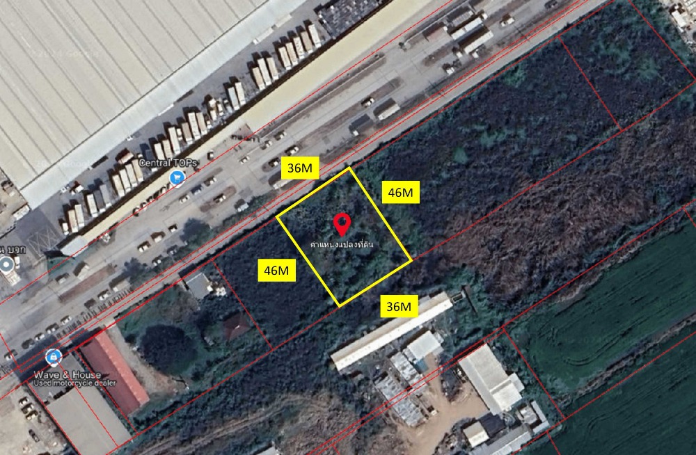 Land for rent, size 1 rai, near Central Westgate Land for rent, size 1 rai, near Central Westgate