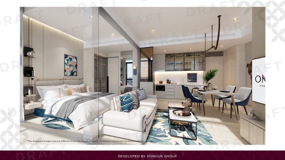 Once Wongamat 1-bed 34.3 ทิศใต้ ตำแหน่ง HOT ชั้นสูงวิวทะเลฝั่งพัทยา – รูปที่ 4