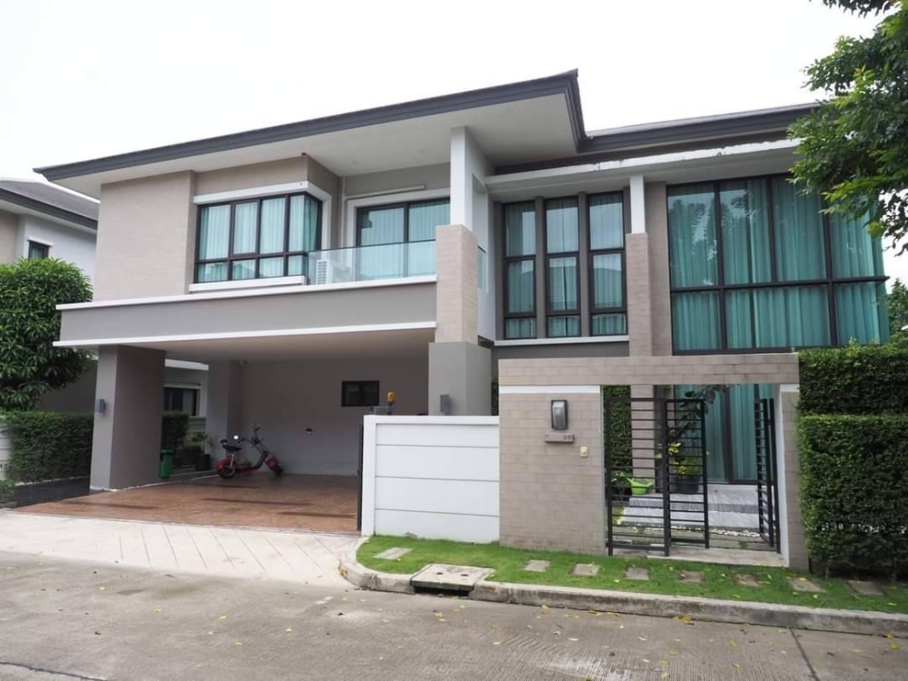 ● Modern Style ● 2-Story Detached House, 4 Bedrooms | 100.00 sq.w., 388.00 sq.m. | near Thonburi 2 Hospital 13 mins, The Crystal Ratchaphruek 13 mins, Major Pinklao 13 mins ● Modern Style ● 2-Story Detached House, 4 Bedrooms | 100.00 sq.w., 388.00 sq.m. | near Thonburi 2 Hospital 13 mins, The Crystal Ratchaphruek 13 mins, Major Pinklao 13 mins