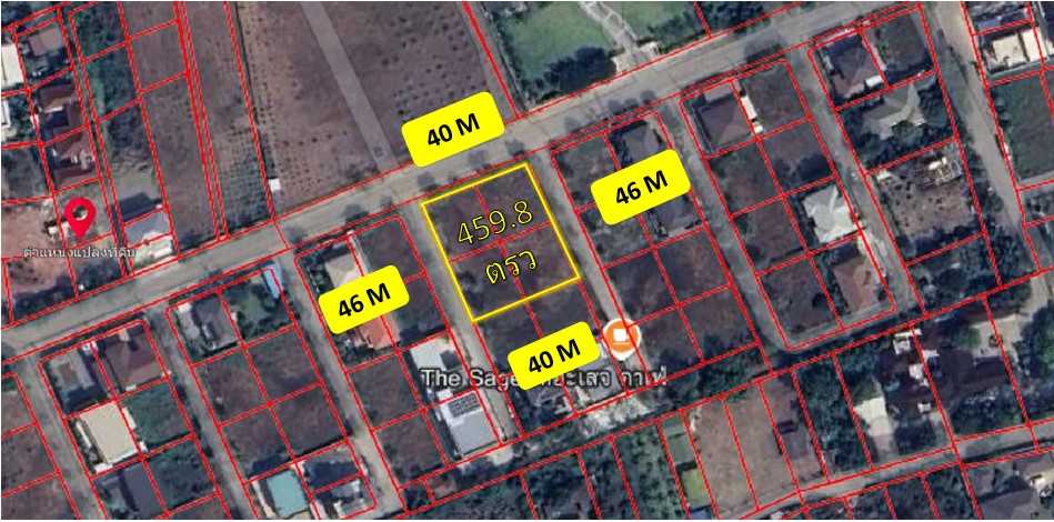 Land for sale, 460 sq m, Petch Wong Waen Village, near Rama 2 Road