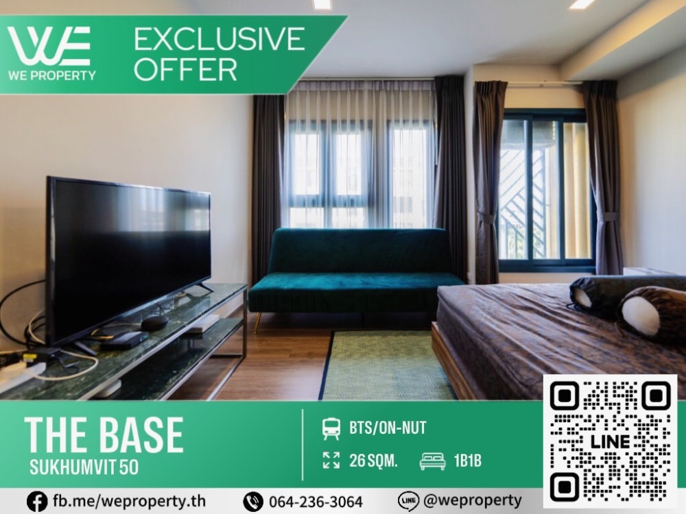 Beautiful room, never rented out, fully furnished⭐The Base Sukhumvit 50 (The Base Sukhumvit 50)