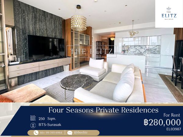 ✨Thailand’s No.1 Ultra-Luxury Riverside Landmark | Elite Waterfront Residence for Rent✨