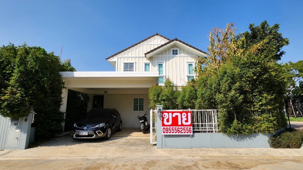 House for sale, Village Village, Rangsit-Khlong 2, area 59 sq m. #Corner room #South facing, selling for 6.20 million baht. #Fully furnished House for sale, Village Village, Rangsit-Khlong 2, area 59 sq m. #Corner room #South facing, selling for 6.20 million baht. #Fully furnished