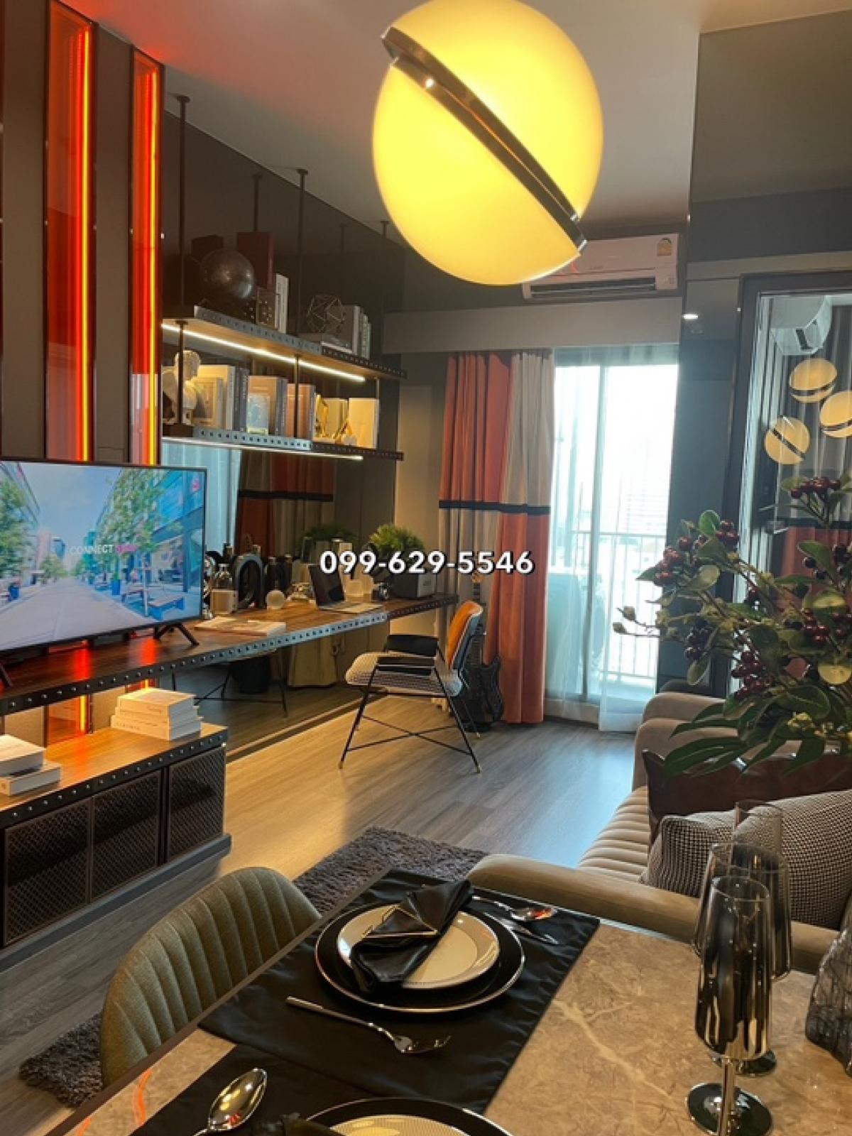 📍IDEO CHULA SAMYAN✨ High floor, beautiful room, size 34 sq m, built-in furniture, complete with electrical appliances, call 099-629-5546 urgently, the room will go quickly🔥