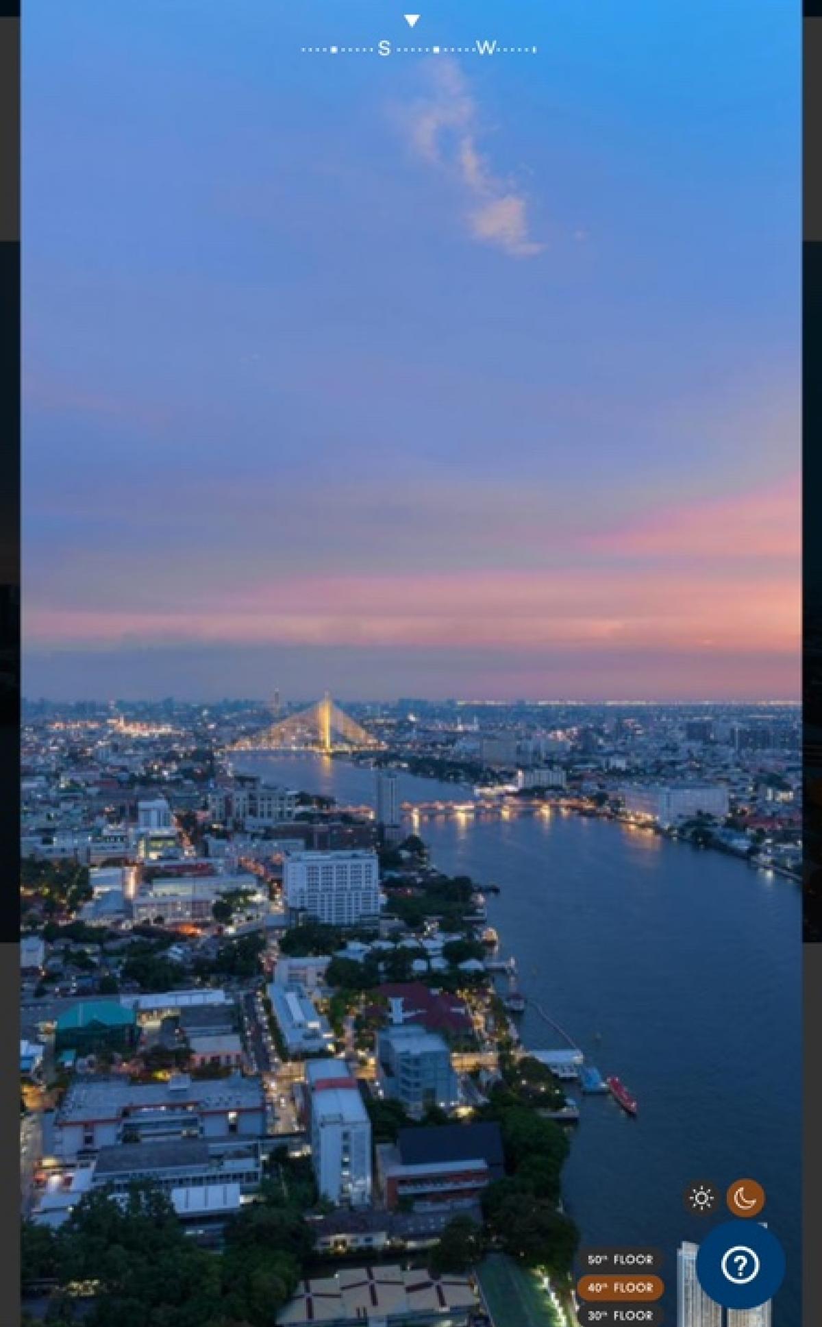 ขายดาวน์ วันเวลา ณ เจ้าพระยา ริมแม่น้ำเจ้าพระยา ตึก B ชั้น 42 ทิศใต้ วิวสะพานพระราม 8 ห้อง B08 แบบ 2 ห้องนอนที่ใหญ่ที่สุดในโครงการ – รูปที่ 4