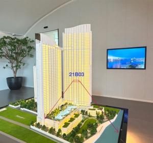 ♦ Chao Phraya River view ♦ 20+ floor 87.20 sq.m. | 2 bedrooms, 2 bathrooms | Condo near Sarin Kindergarten 3 minutes, Gateway at Bang Sue 7 minutes.