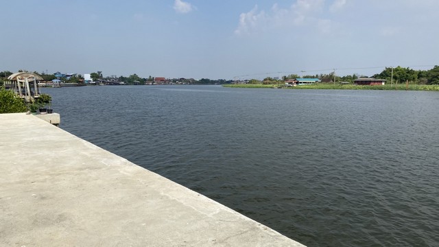 Land for sale next to the Chao Phraya River, Ratchaphruek Road area, 622.3 sq m., near DBS International School