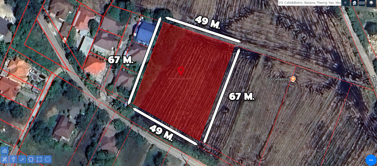 Land for sale, 4 rai, long plot, Chachoengsao – รูปที่ 4