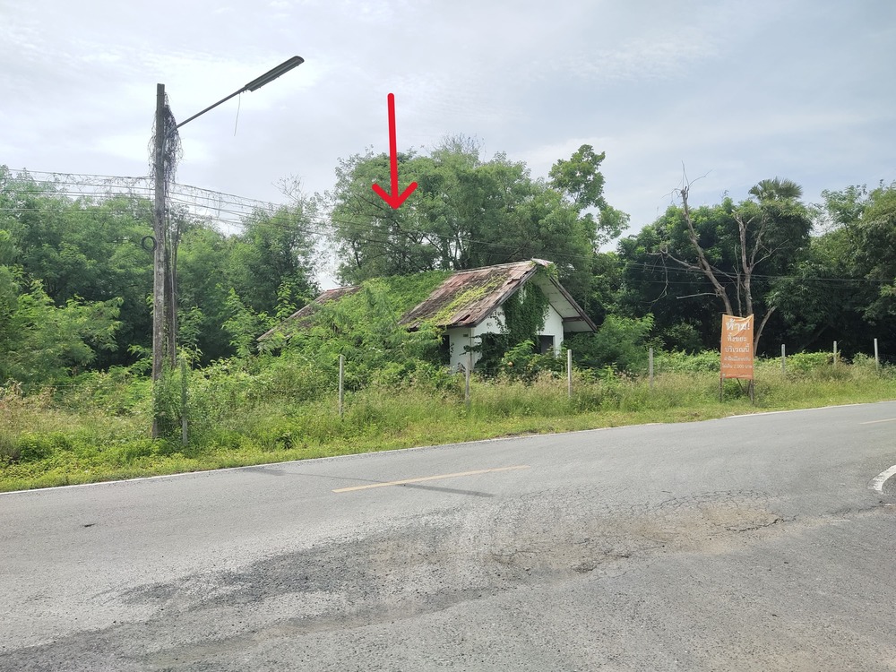Land for sale, 47 rai, filled in the whole plot, front facing Khlong Chet Road, back facing the canal, rectangular shape – รูปที่ 2