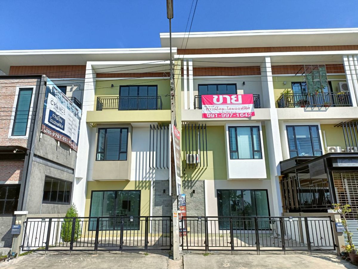 ราคาพิเศษมาก ขาย ทาวน์โฮม โฮมออฟฟิศ 3 ชั้น พื้นที่ใช้สอยกว้างถึง 252 ตร.ม. โครงการ เดอะ ชานซ์ บรมราชชนนี-สาย5 ใกล้ เซ็นทรัล ศาลายา – รูปที่ 3