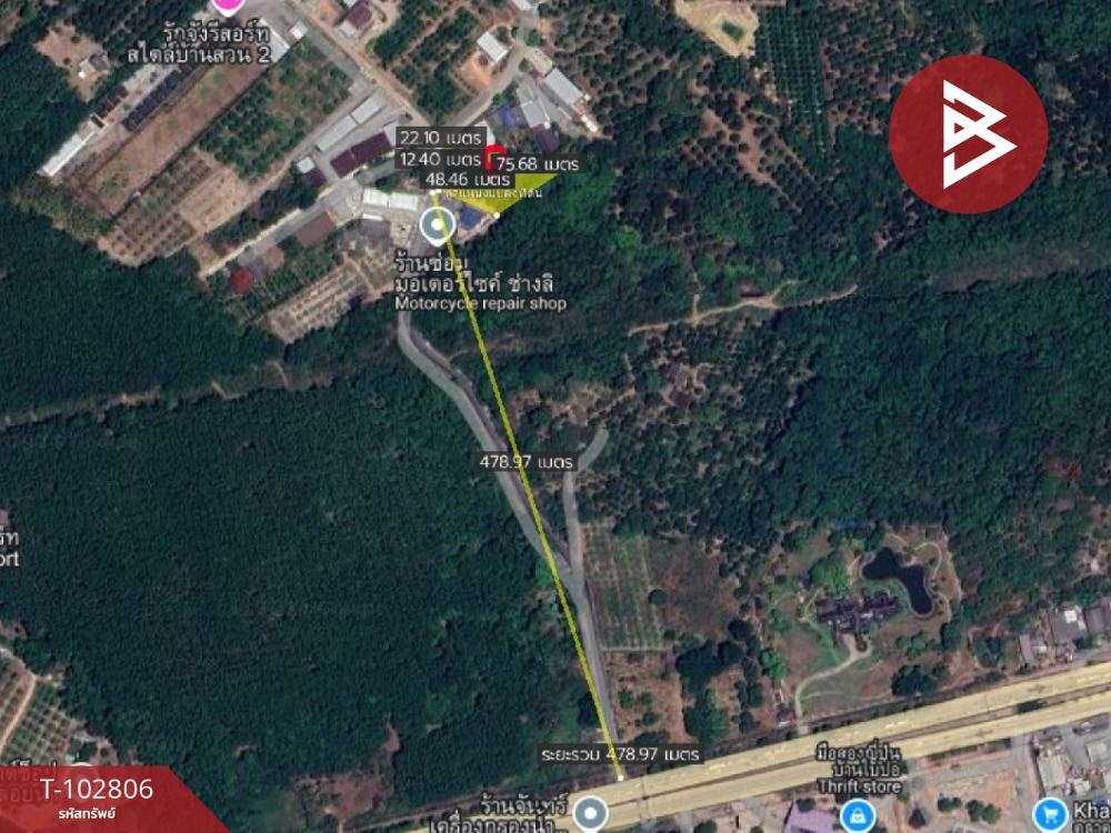 Urgent sale, beautiful land, area 1 rai 3 ngan 97 square wa, Tha Chang Subdistrict, Chanthaburi, near Khao Rai Ya Intersection – รูปที่ 4