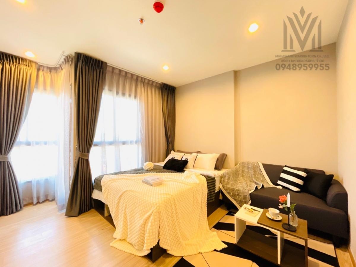 🔥🔥🔥 For rent, The Tree, Hua Mak, Fi, complete, ready to enter the beautiful room. Building D, 7th floor, only 10,000 baht, not allowed to raise animals.