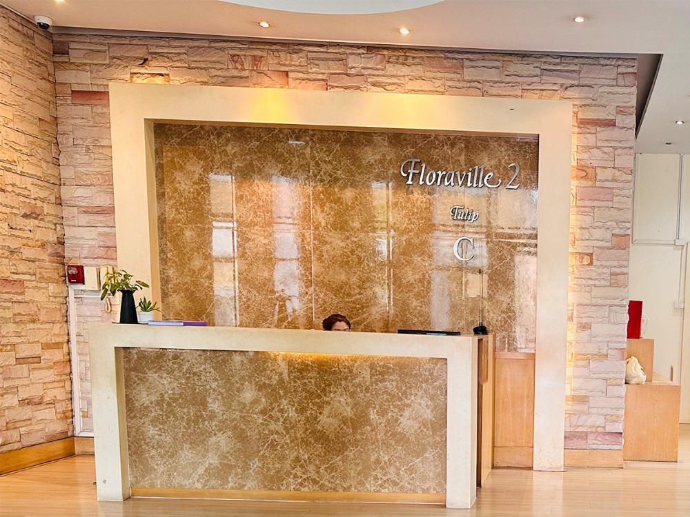 For rent - 3 bedroom condo, Flora Ville, Phatthanakan 51, beautiful view, high floor, ready to move in.