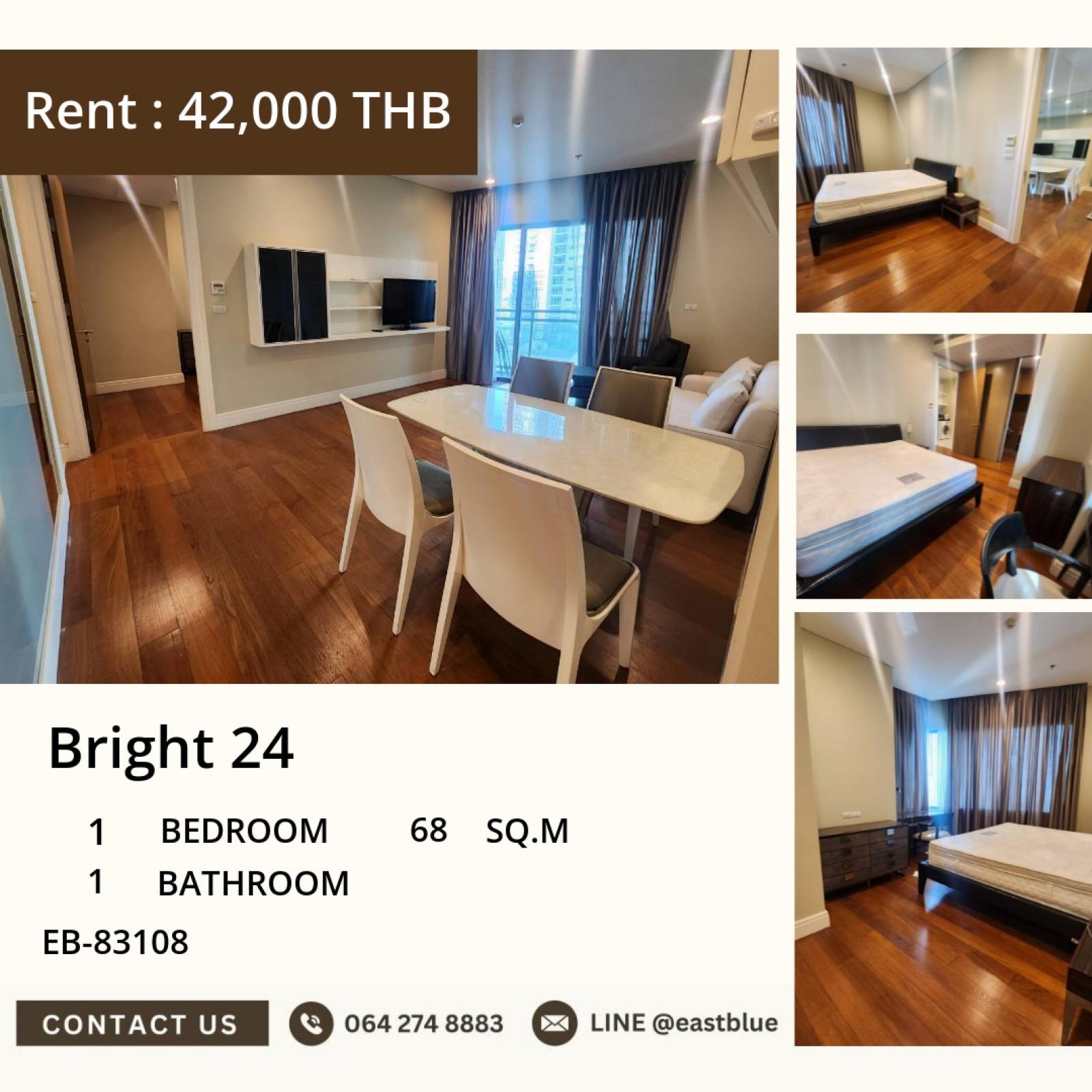Bright 24, 1 bed, 42000 per month