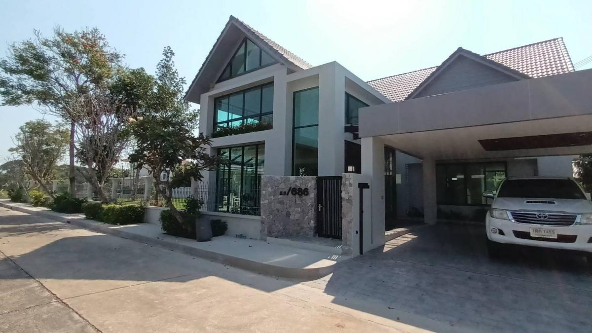 ขายบ้านเดี่ยว 2 ชั้นหมู่บ้านปัญญาเลคโฮม นิมิตรใหม่ รีโนเวทใหม่สไตล์โมเดิร์นหรู ติดตั้งระบบโซล่าเซลล์แปลงมุม พร้อมอยู่
