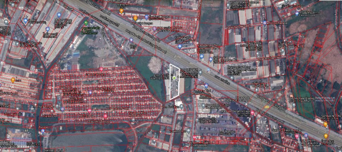 Land for rent, 6 rai, next to Bangna-Trad Road, Km. 13, width approximately 62 meters, depth 180 meters. – รูปที่ 2