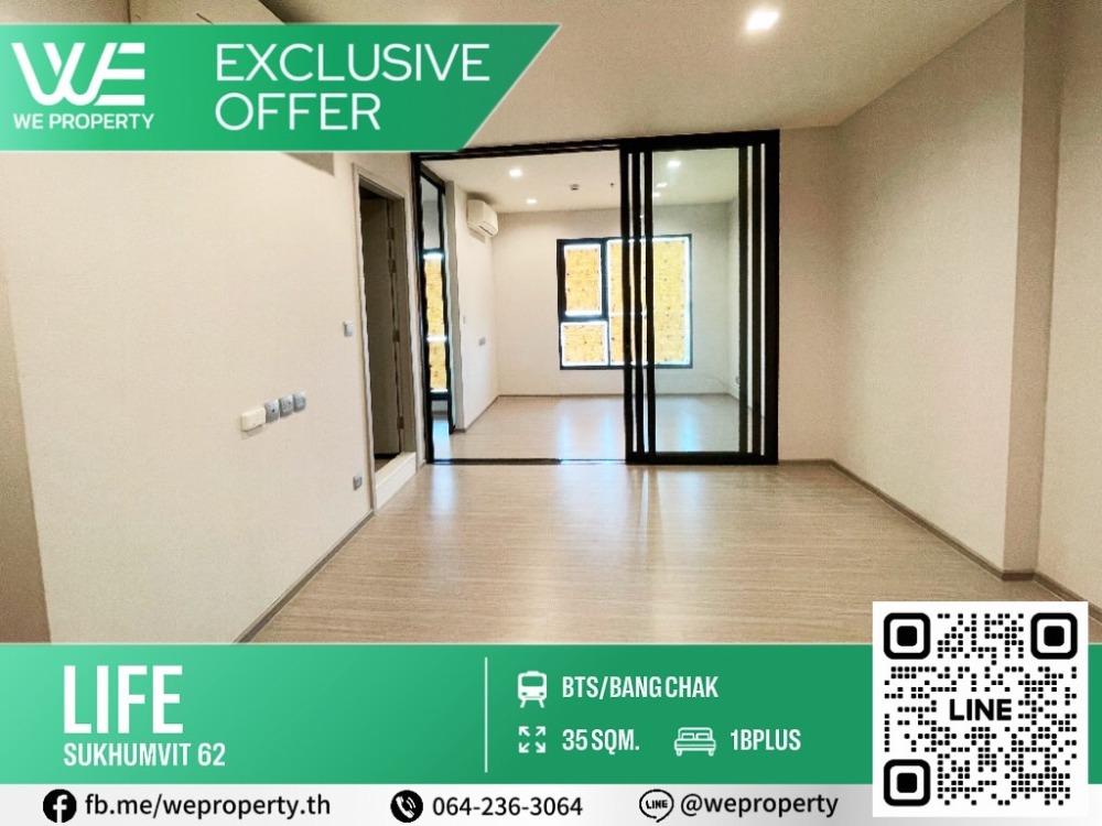 East side, new room, beautiful, comparable to new ⭐Life Sukhumvit 62 (Life Sukhumvit 62)
