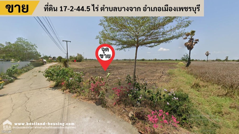 ขายที่ดิน 17-2-44.5 ไร่ ตำบลบางจาก อำเภอเมืองเพชรบุรี ☎️สนใจติดต่อ คุณณภัทร 081-402-4145 ขายที่ดิน 17-2-44.5 ไร่ ตำบลบางจาก อำเภอเมืองเพชรบุรี ☎️สนใจติดต่อ คุณณภัทร 081-402-4145