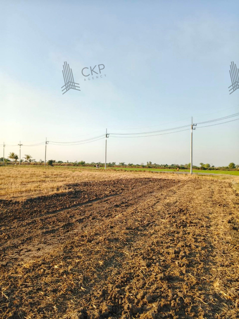 Vacant land, next to the road, next to the canal, 10 rai 3 sq wa, Khlong Khuen District, Chachoengsao