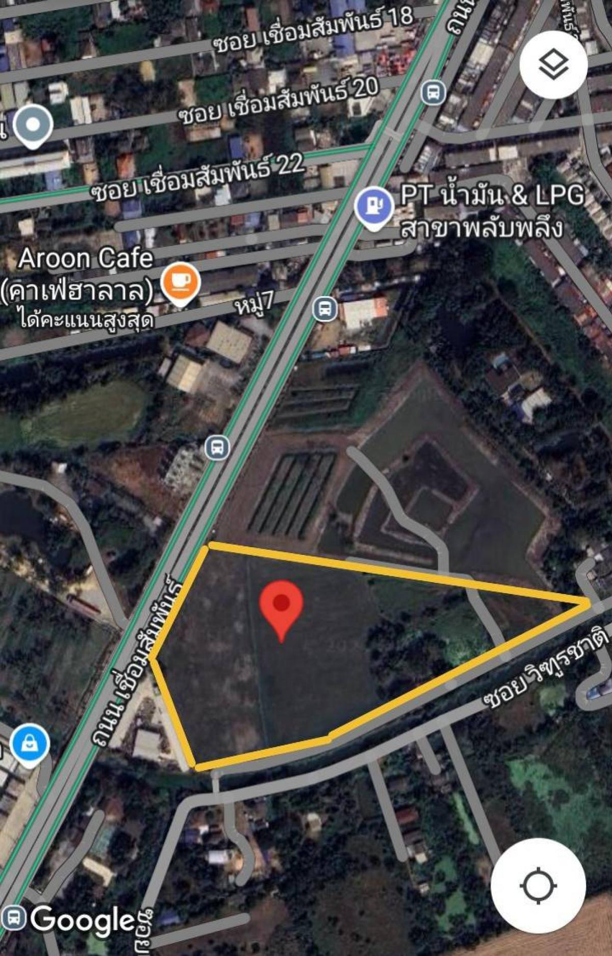 ขายที่ดิน หนองจอก กรุงเทพฯ 26ไร่1งาน61ตรว. หน้าติดถนนเชื่อมสัมพันธ์กว้าง 104 เมตร
Vacant Land  26 rai 161 sq.w. near 6-row road Nong chock. – รูปที่ 2