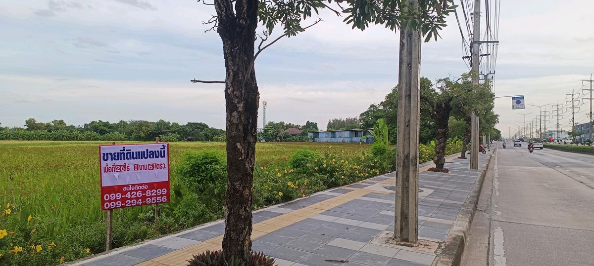ขายที่ดิน หนองจอก กรุงเทพฯ 26ไร่1งาน61ตรว. หน้าติดถนนเชื่อมสัมพันธ์กว้าง 104 เมตร
Vacant Land  26 rai 161 sq.w. near 6-row road Nong chock. – รูปที่ 3