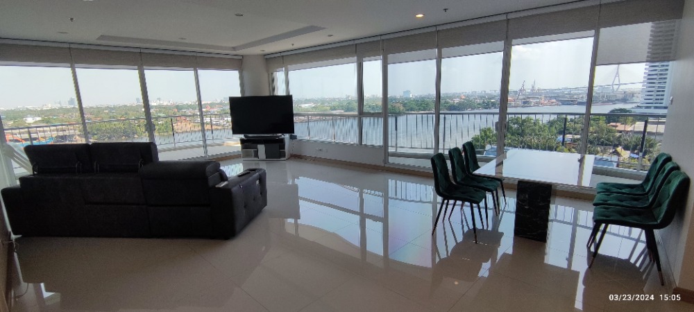 For rent 3 bedrooms, large room, 283 sq m. Supalai Riva Grande Rama 3 For rent 3 bedrooms, large room, 283 sq m. Supalai Riva Grande Rama 3