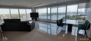 For rent 3 bedrooms, large room, 283 sq m. Supalai Riva Grande Rama 3