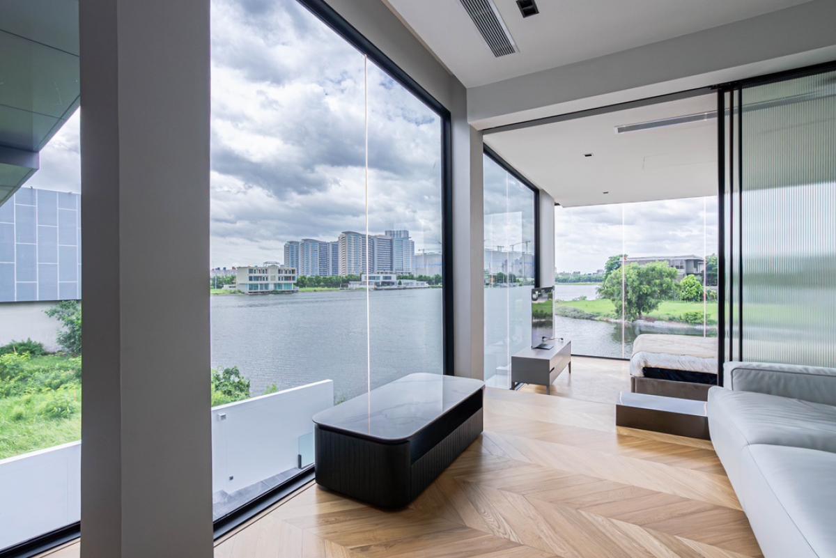 Lake House บ้านริมนํ้า สร้างใหม่ 2025Luxury Modern House สวย สงบ บรรยากาศดี เก่ง 091-556-9191Line : st.keng – รูปที่ 2