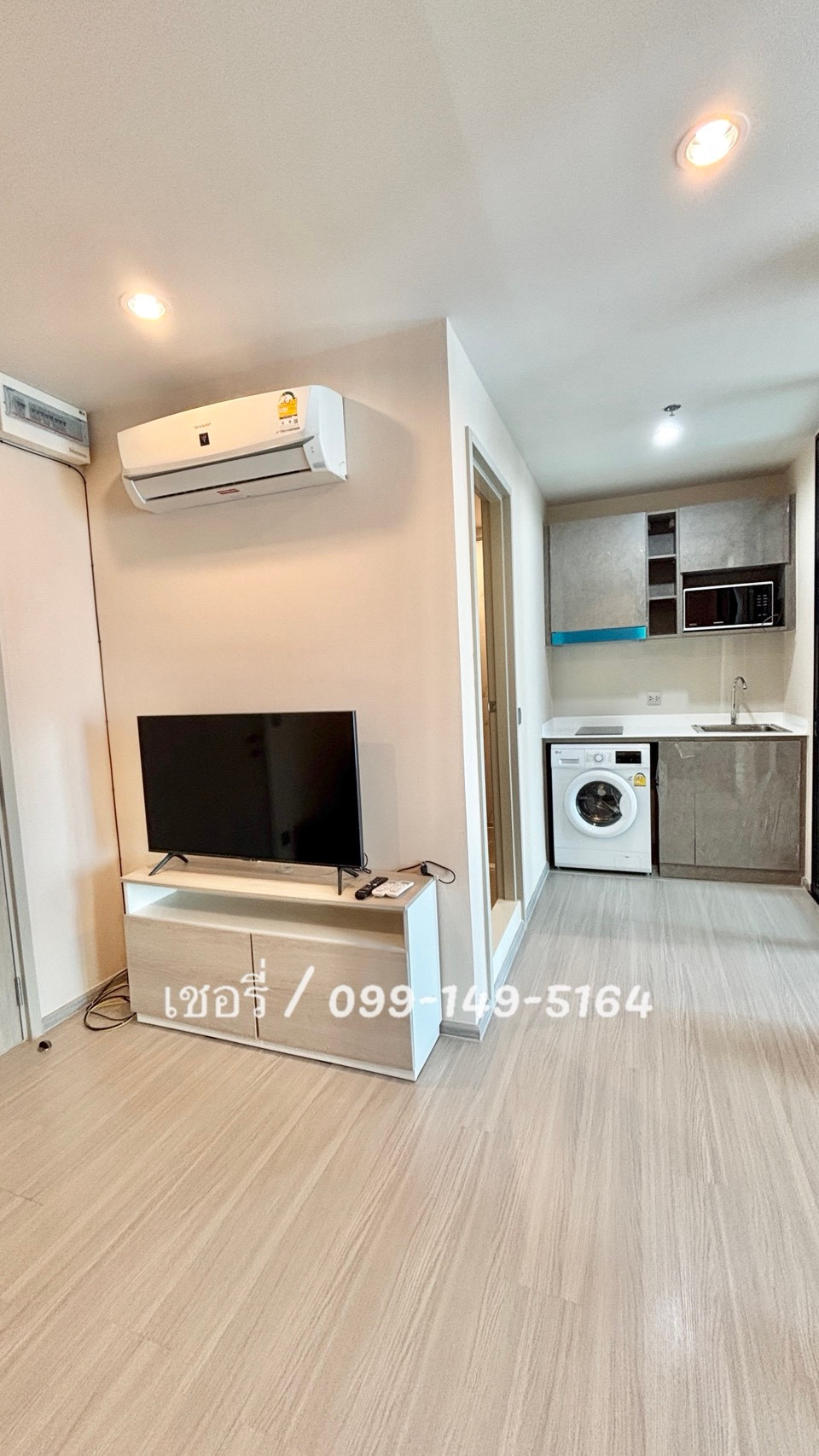 Rent Aspire Erawan Prime. The big room is full. There are air conditioners in all rooms for free. Clear the air with complete furniture. The central part is full. Next to BTS Erawan / call 099-149-5164 – รูปที่ 3