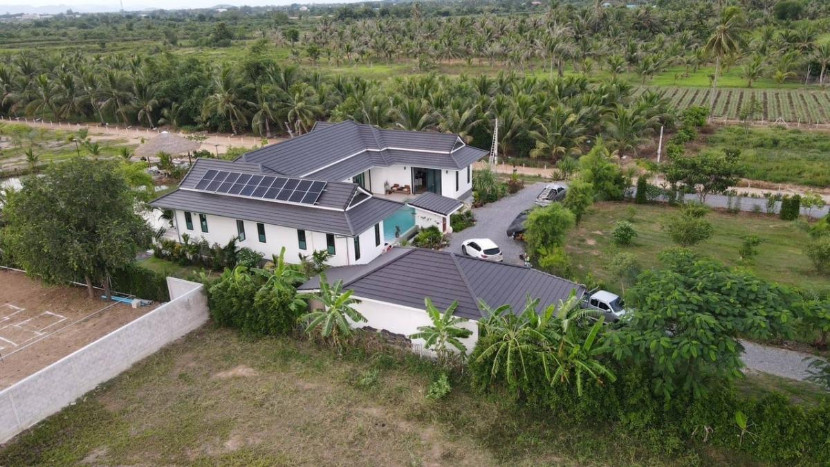 ขายที่ดิน 5 ไร่ พร้อมบ้านหลังใหญ่โมเดิร์น วังก์พง ม.1 ปราณบุรี – รูปที่ 2