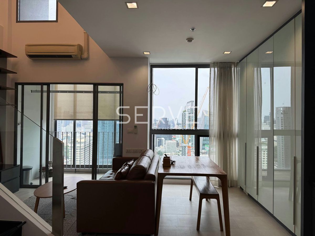 🔥32K/Mo ห้องดูเพล็กซ์ ราคาดีมาก ไซส์ใหญ่ ชั้นสูงสุด วิวดีมาก ห้องแต่งหรู พร้อมอยู่ บนทำเลดี ติด BTS พญาไท @  Ideo Q Phayathai 