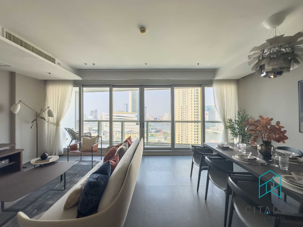 The River by Raimon Land - Riverfront, Cozy 3 Beds Condo for Rent Facing IconSiam! – รูปที่ 2