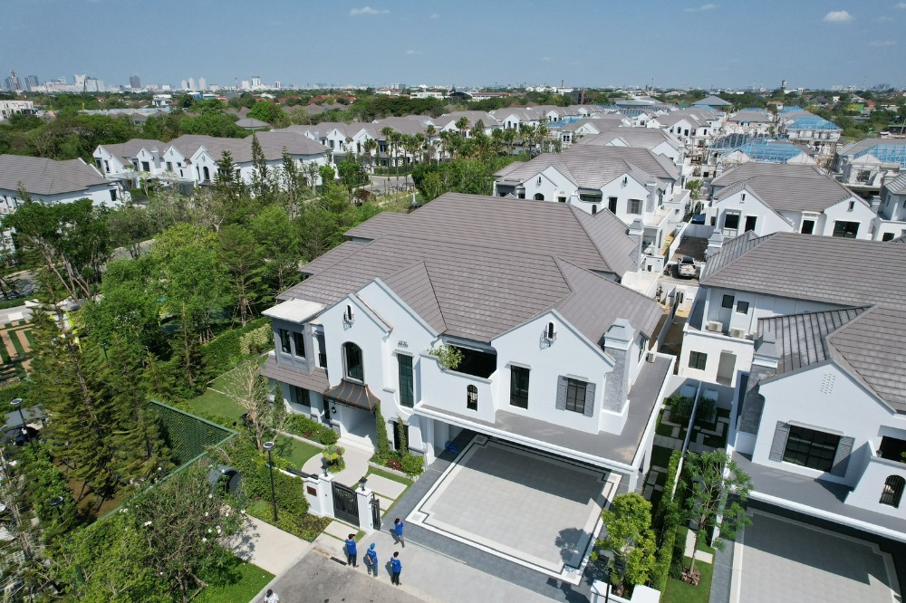 For sale, luxury house with tenants, Nantawan Rama 9-Krungthep Kreetha new cut project, size 5 bedrooms, 6 bathrooms, Le Marquis model (Size L) For sale, luxury house with tenants, Nantawan Rama 9-Krungthep Kreetha new cut project, size 5 bedrooms, 6 bathrooms, Le Marquis model (Size L)