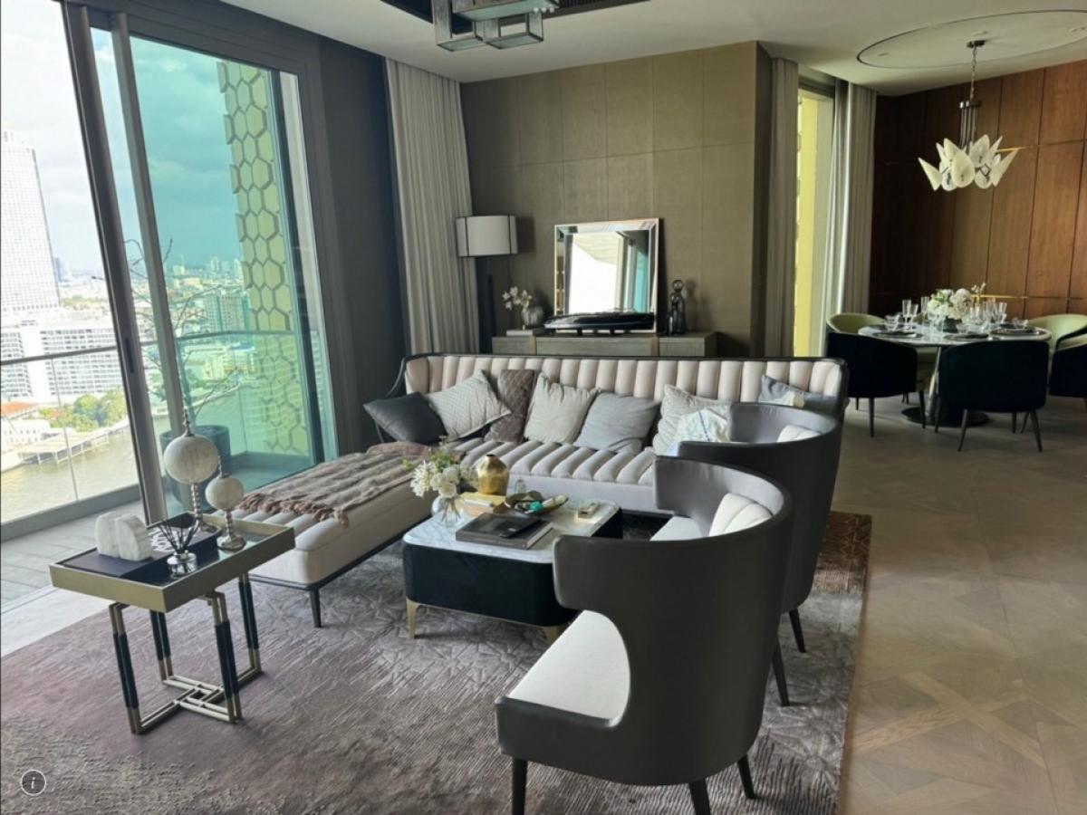 ขายคอนโดหรู ริมแม่น้ำ 3 ห้องนอนที่เดอะ เรสซิเดนซ์ แอท แมนดาริน โอเรียนเต็ล กรุงเทพฯ พร้อมวิวแม่น้ำเจ้าพระยา