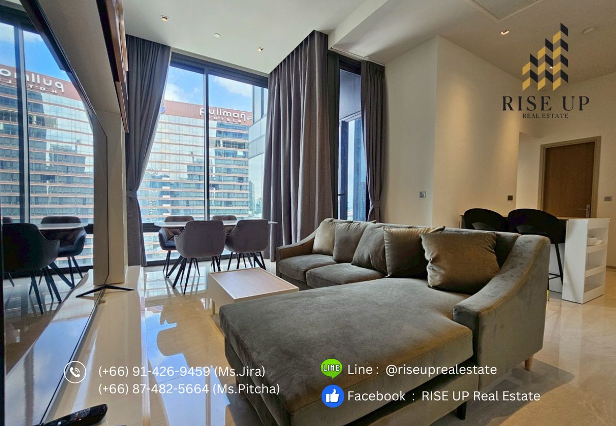 Condo for rent 📣Ashton Silom Condo ，2 Bedroom , 2 Bathroom , 71 Sq.m. , 70,000 Baht/Month🔥🔥