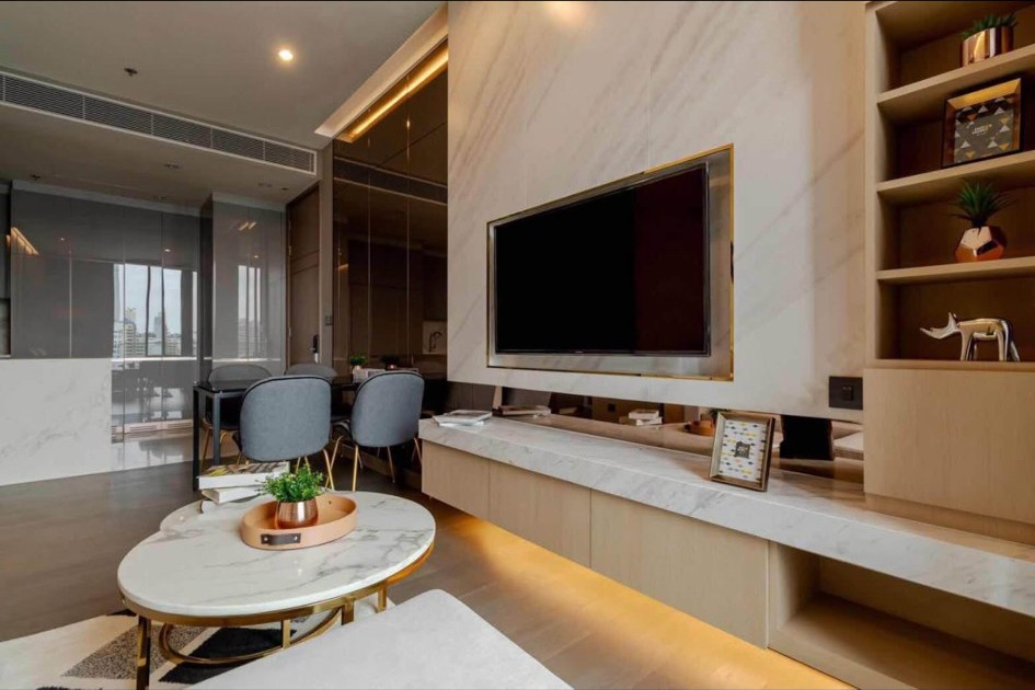 ♦ Modern decorated ♦ ชั้น 20+ 77.00 ตร.ม. | 2 ห้องนอน วิวสวย | คอนโดใกล้ BTS เพชรบุรี 1 นาที, มศว. 3 นาที, เซ็นทรัล พระราม 9 7 นาที, โรงพยาบาลกรุงเทพ 9 นาที – รูปที่ 2