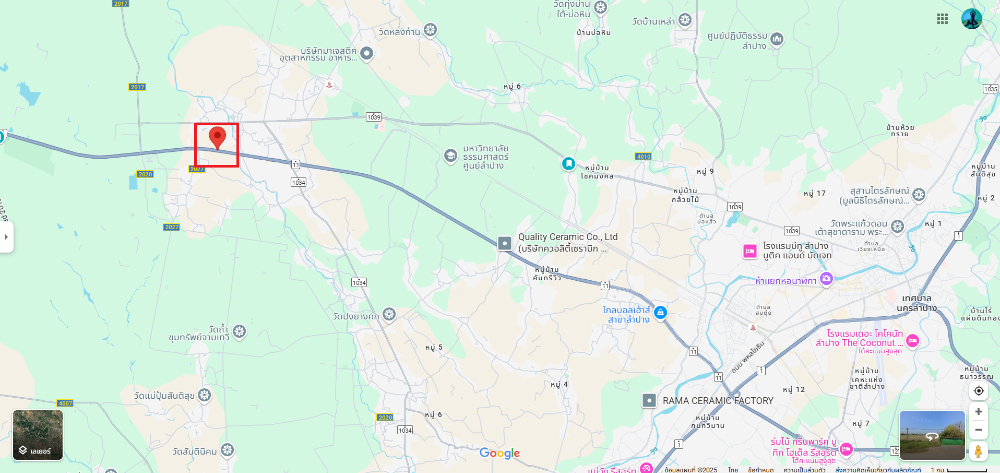 2 rai land next to the Lampang-Chiang Mai Superhighway, Hang Chat District, Lampang Province – รูปที่ 2