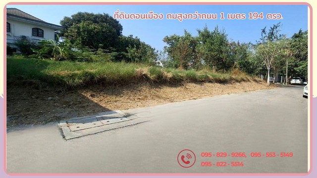 ขายที่ดินดอนเมือง 100 และ 94 ตรว.ถมสูงกว่าถนน 1 เมตร แปลงมุม ติดถนนซอย 2 ด้าน ซ.เทิดราชัน 27แยก20 ดอนเมือง กรุงเทพ ขายที่ดินดอนเมือง 100 และ 94 ตรว.ถมสูงกว่าถนน 1 เมตร แปลงมุม ติดถนนซอย 2 ด้าน ซ.เทิดราชัน 27แยก20 ดอนเมือง กรุงเทพ