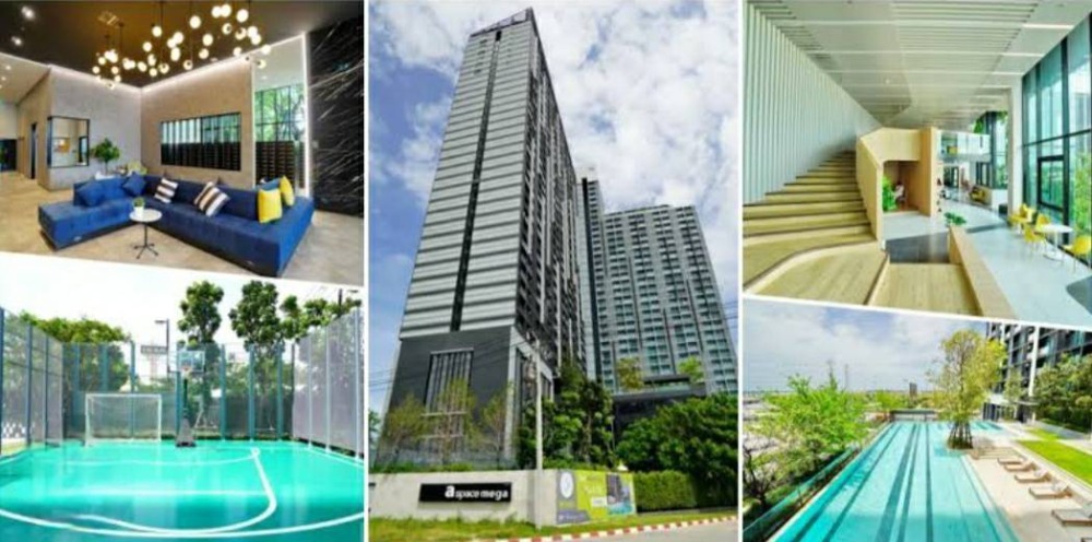 Vาย คอนโด เอ สเปซ เมกา 1.95 ล้าน A space Mega Bangna ห้อง 34.62 ตรม.เดินไปเมกาได้เลย ห้องมุมใกล้ลิฟท์ เดินสบาย – รูปที่ 2