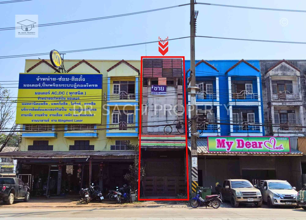 For sale, 3 and a half storey commercial building near Industrial Estate 304, opposite Big C Sri Maha Phot For sale, 3 and a half storey commercial building near Industrial Estate 304, opposite Big C Sri Maha Phot