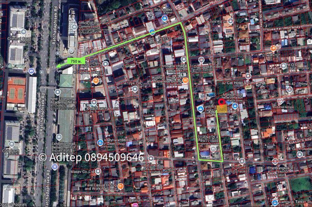 ขายที่ดิน รัชดา 32 แยก 7-1 ขนาด 101 ตรว. ทำเลดี ห่างจากถนนรัชดาเพียง 750 ม. ใกล้รถไฟฟ้า 2 สาย ที่ถมแล้ว เหมาะปลูกบ้าน – รูปที่ 3