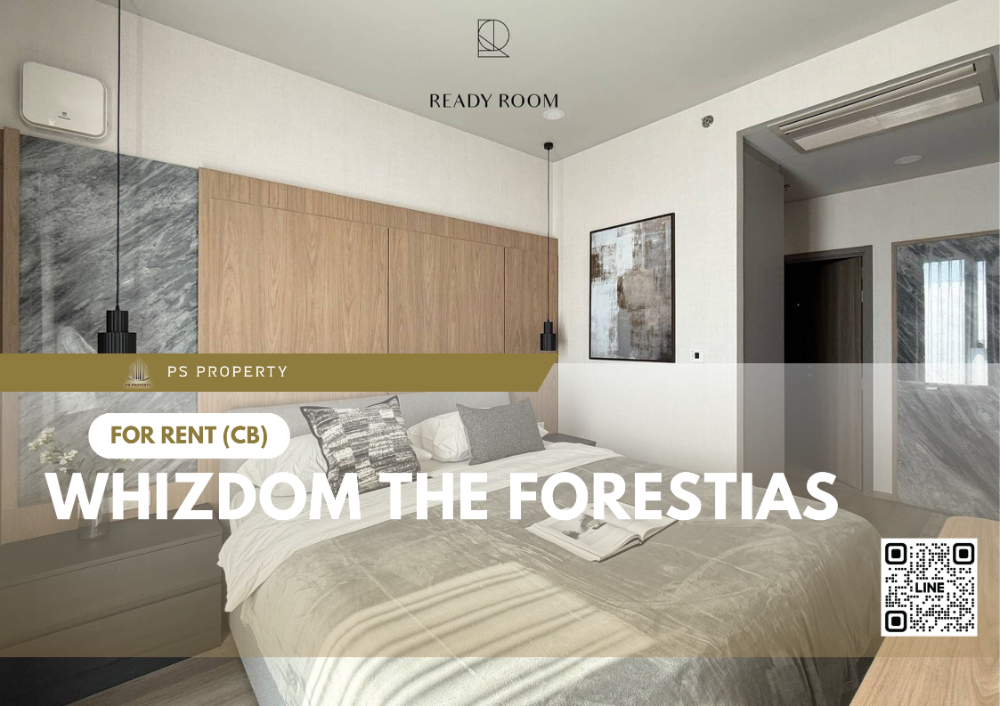 For rent 🔥 Whizdom The Forestias 🔥 Beautiful room, fully decorated with furniture and electrical appliances.