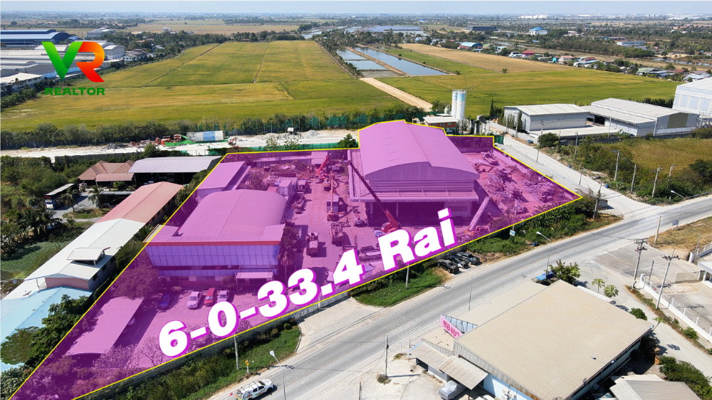 Sell ​​6 rai of purple plans, cheap, attached to the Welout Industrial Estate, Bang Bo, can support the. 4 factory.