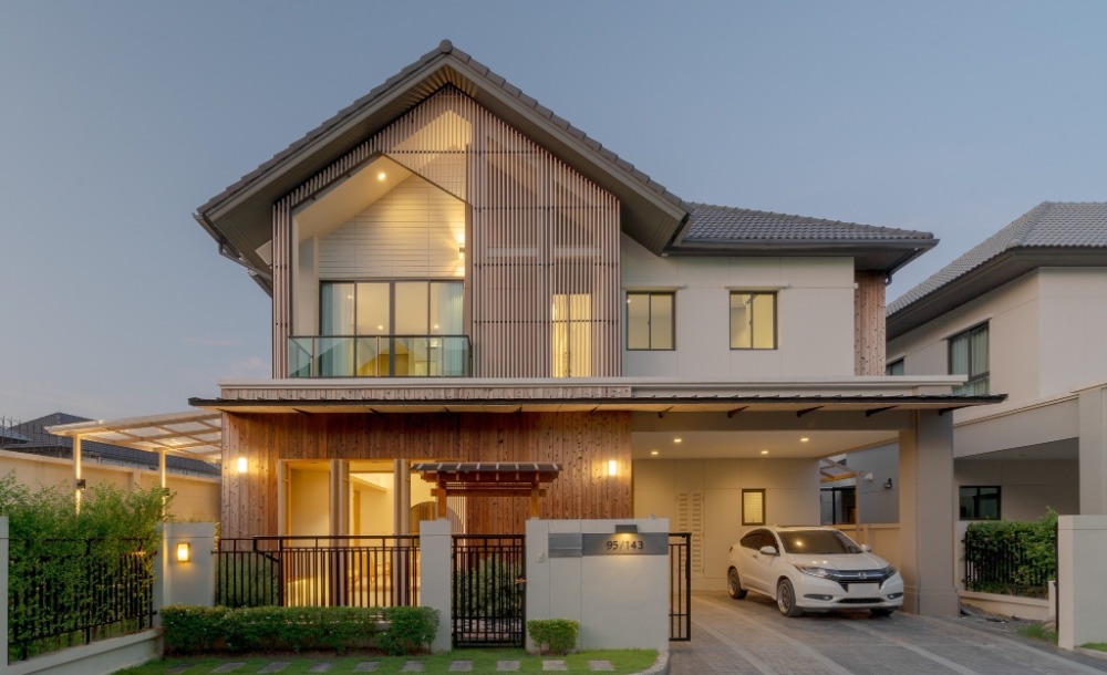 🎀 ขาย บ้านแต่งสไตล์ญี่ปุ่น โครงการ บางกอก บูเลอวาร์ด ศรีนครินทร์ - บางนา Built-in ทั้งหลัง, 3 ห้องนอน