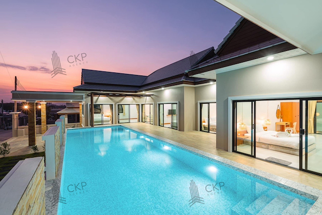 Single house, Villa Hill, Hua Hin, Pranburi, can generate income from rental. Single house, Villa Hill, Hua Hin, Pranburi, can generate income from rental.