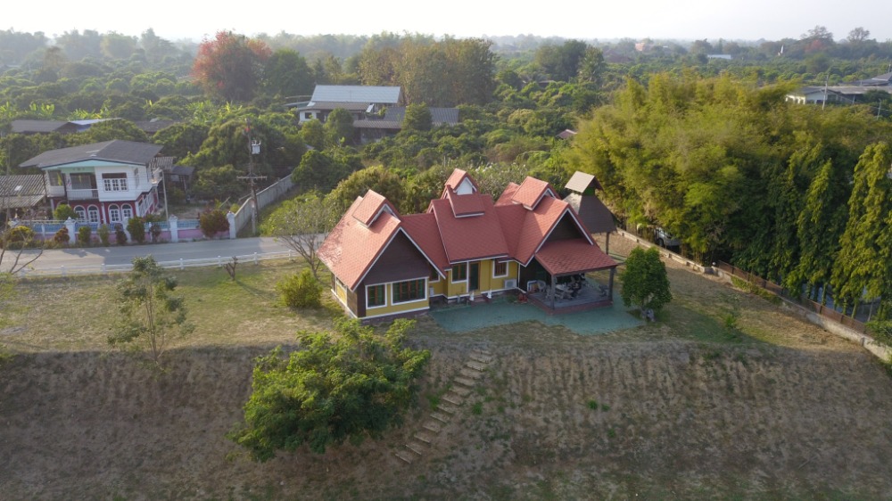 Land for rent with houses on the waterfront, San Pa Tong District, Chiang Mai Province 🌿🏡✨