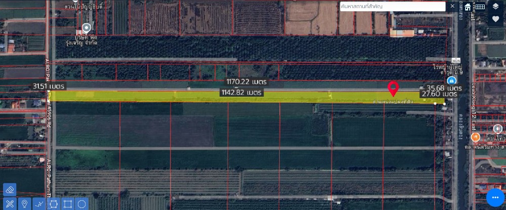 Land for sale on Rangsit - Nakhon Nayok Road, Khlong 12, Nong Suea, 25 rai near the tree market (630,000 baht per rai) Land for sale on Rangsit - Nakhon Nayok Road, Khlong 12, Nong Suea, 25 rai near the tree market (630,000 baht per rai)