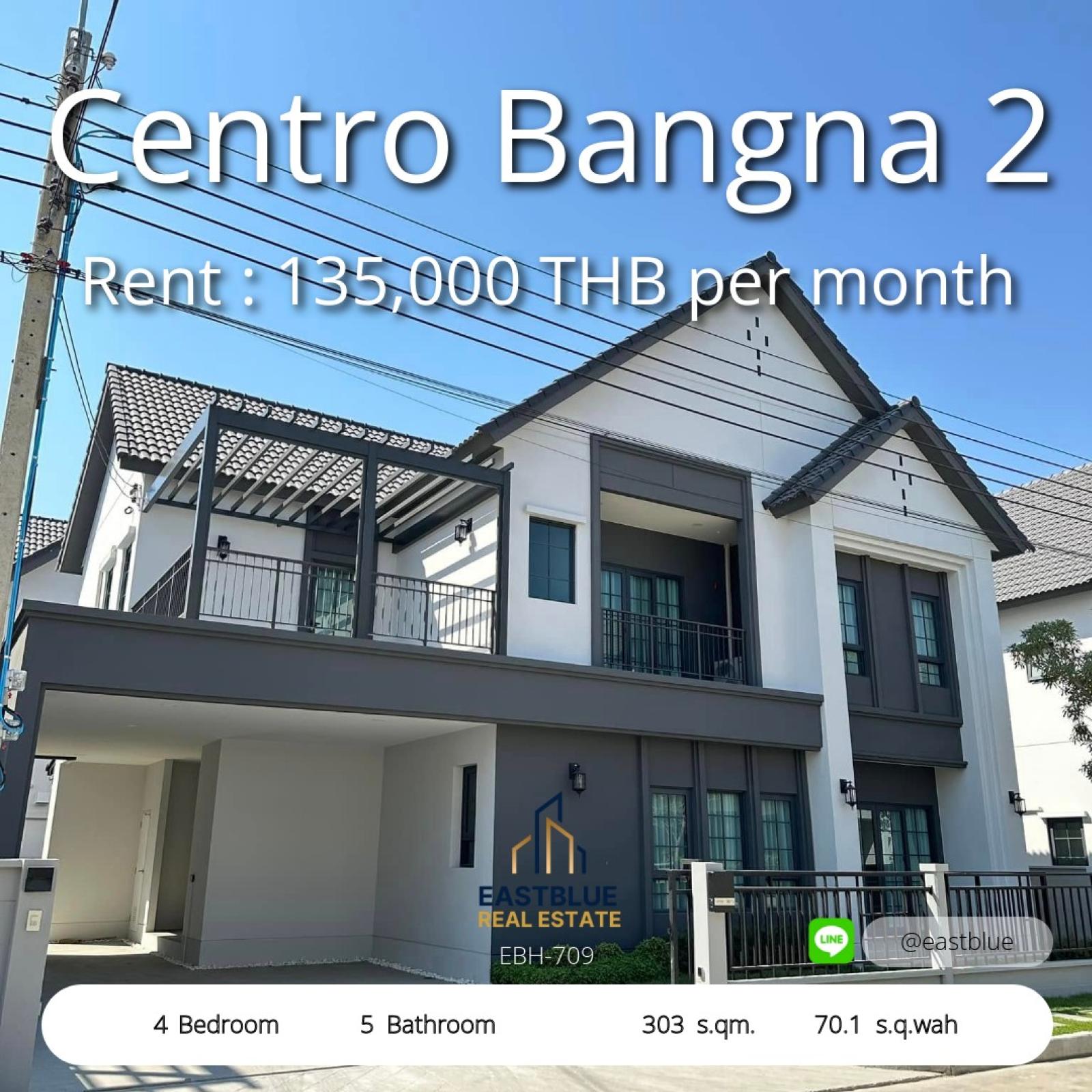 Luxury 4-Bedroom Home in Centro Bangna 2 - Ready to Move In
Spacious 303 sqm House Near Mega Bangna – Pet Friendly Rental at 135,000 THB/month 0642748883 Luxury 4-Bedroom Home in Centro Bangna 2 - Ready to Move In
Spacious 303 sqm House Near Mega Bangna – Pet Friendly Rental at 135,000 THB/month 0642748883