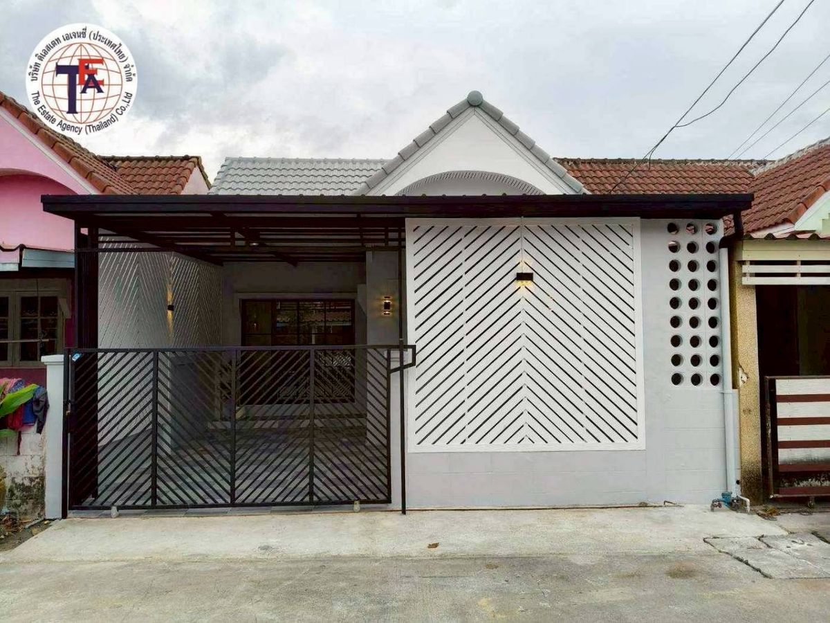 ขายบ้านชั้นเดียว หมู่บ้านนันทวัน 5 เรียบวารี 11 คู้ขวาหนองจอก โรงเรียนเซนต์เทเรซา วัดนักบุญเทเรซ่า  ตลาดหนองจอก สำนักงานเขตหนองจอก โรงเรียนเจียรระดับ โรงพยาบาลหนองจอก บิ๊กซี แม็คโคร ไทวัสดุ