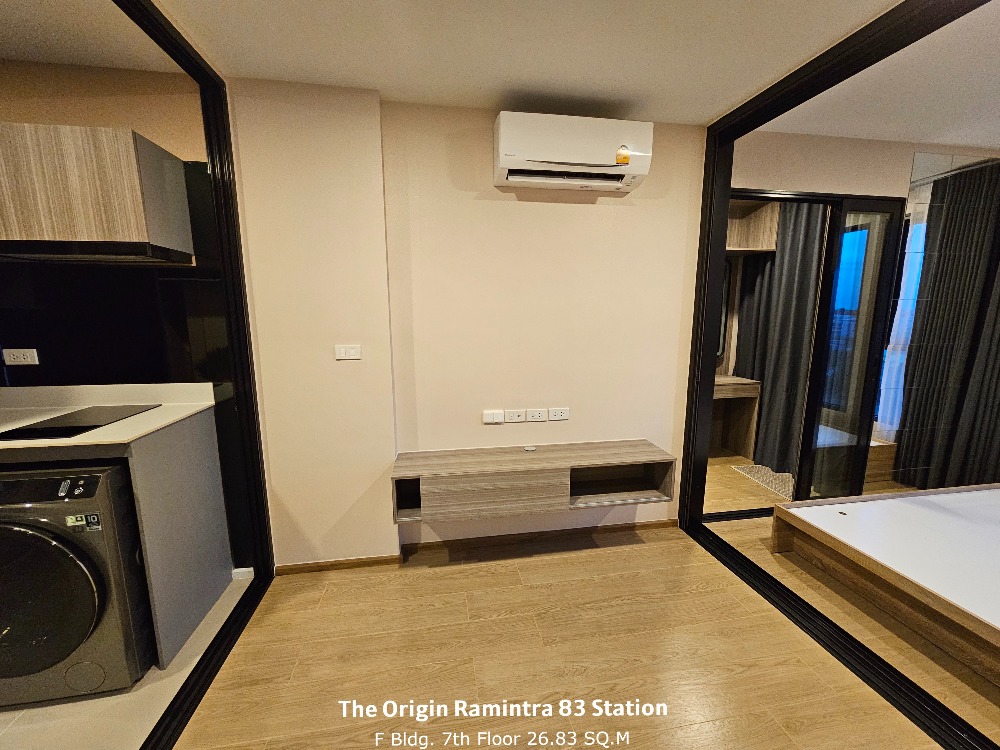 ✨ขาย✨ห้องมุม Walk-in Closet ชั้น 7 อาคาร F ✨26.7 SQ.M✨CONDO ดิ ออริจิ้น รามอินทรา 𝟴𝟯 สเตชั่น – รูปที่ 2